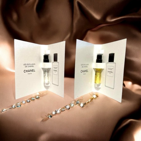 2 CHANEL EAU DE COLOGNE VS + BEIGE EDP .05 oz x 2 SPRAY SAMPLE VIALS BRAND NEW! - Picture 2 of 2